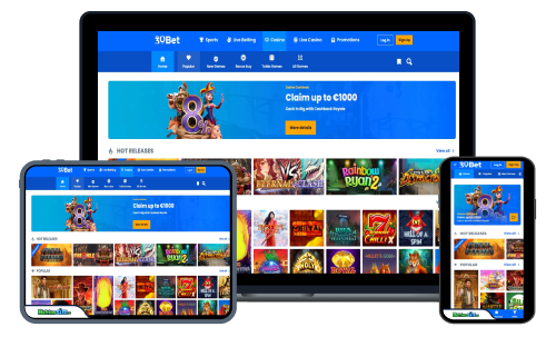 30Bet casino client — real screenshot 1